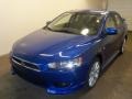 2010 Octane Blue Metallic Mitsubishi Lancer GTS  photo #1