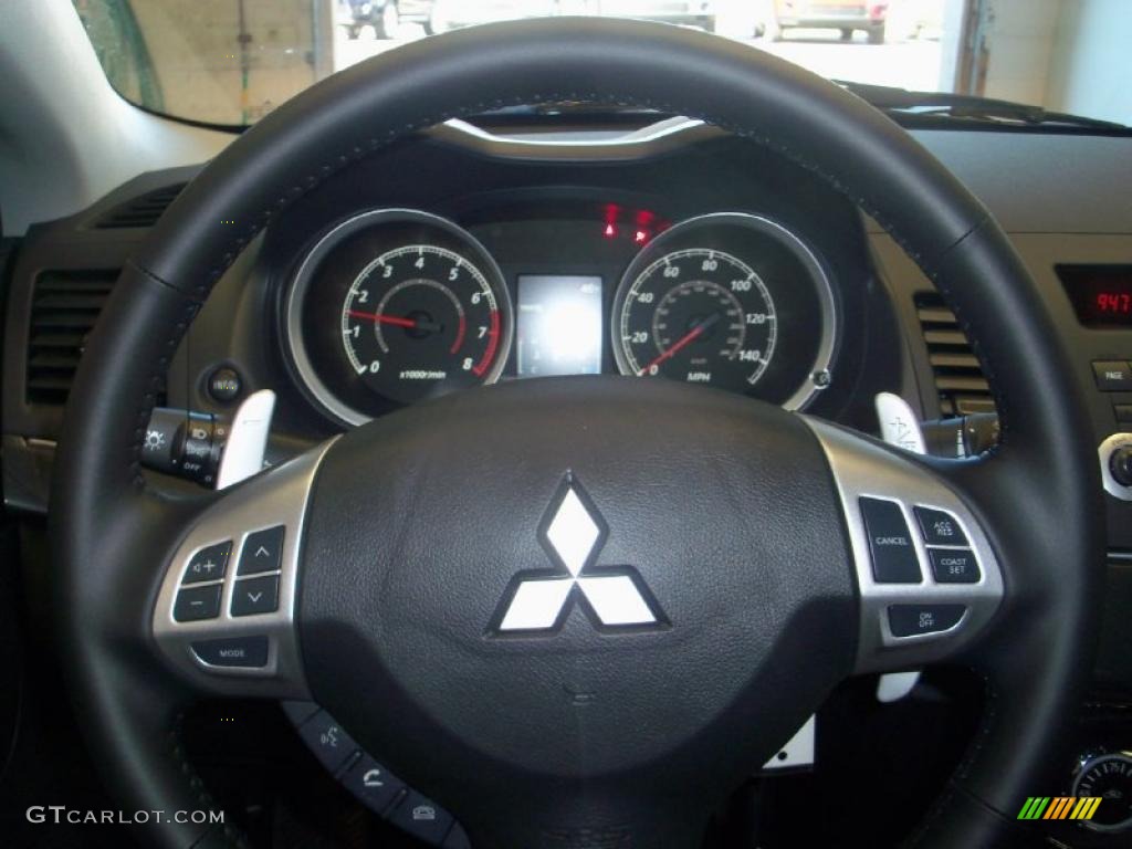 2010 Lancer GTS - Octane Blue Metallic / Black photo #5