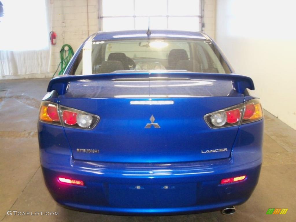 2010 Lancer GTS - Octane Blue Metallic / Black photo #9