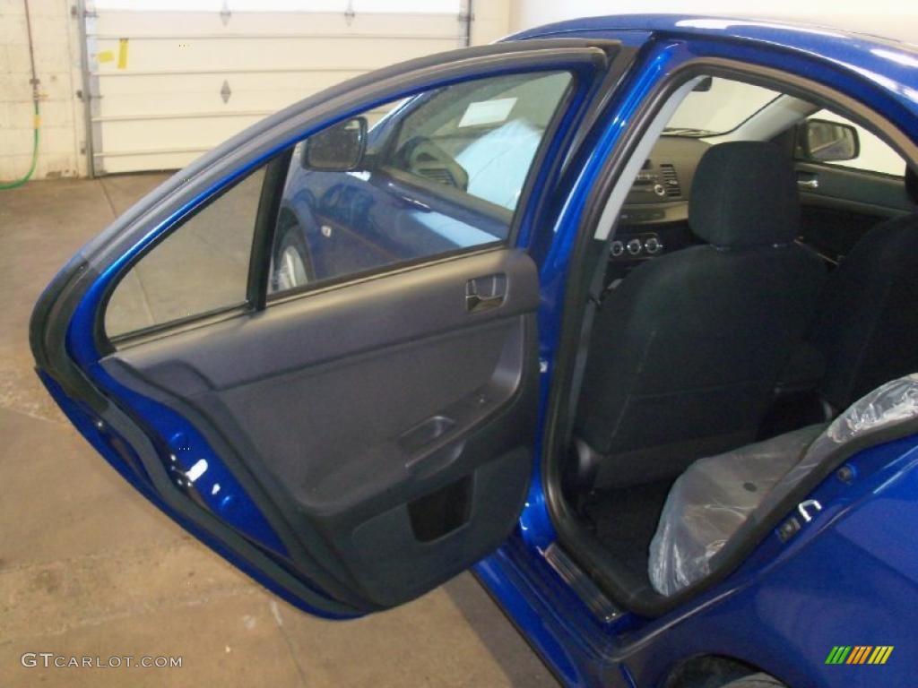 2010 Lancer GTS - Octane Blue Metallic / Black photo #16