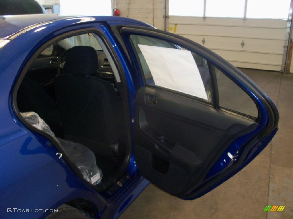 2010 Lancer GTS - Octane Blue Metallic / Black photo #19