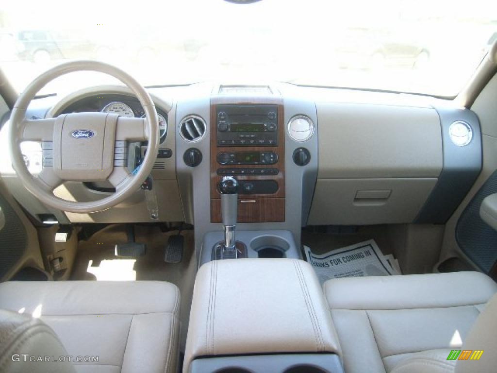 2004 F150 Lariat SuperCrew 4x4 - Oxford White / Tan photo #21