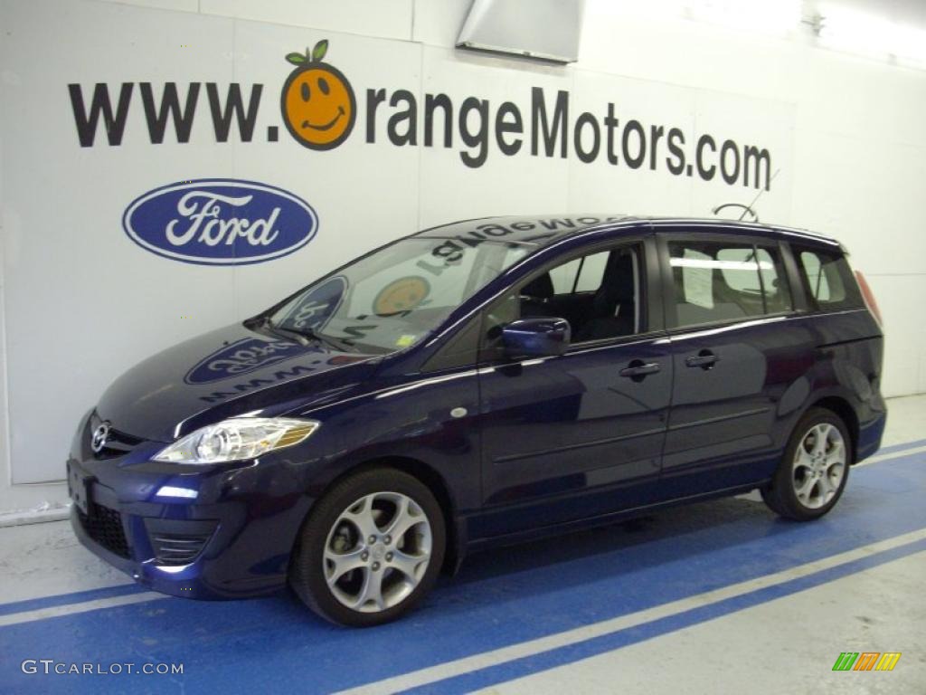 2008 MAZDA5 Sport - Stormy Blue / Black photo #1