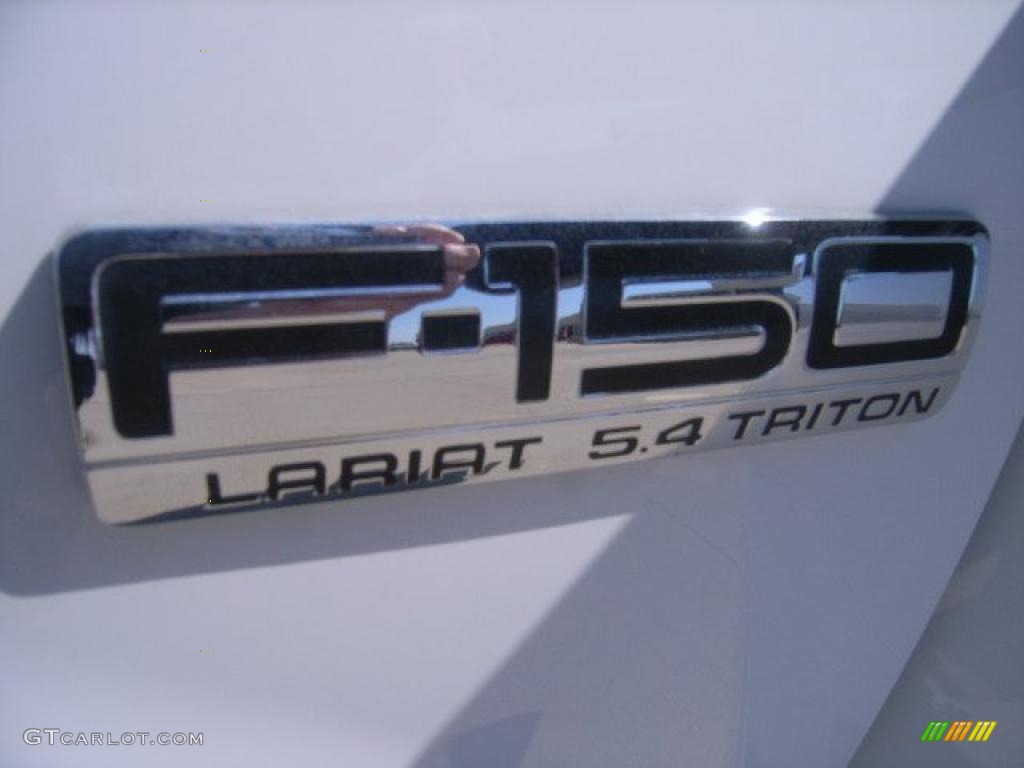 2004 F150 Lariat SuperCrew 4x4 - Oxford White / Tan photo #28