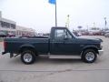 1992 Dark Shadow Blue Metallic Ford F150 XLT Regular Cab  photo #2