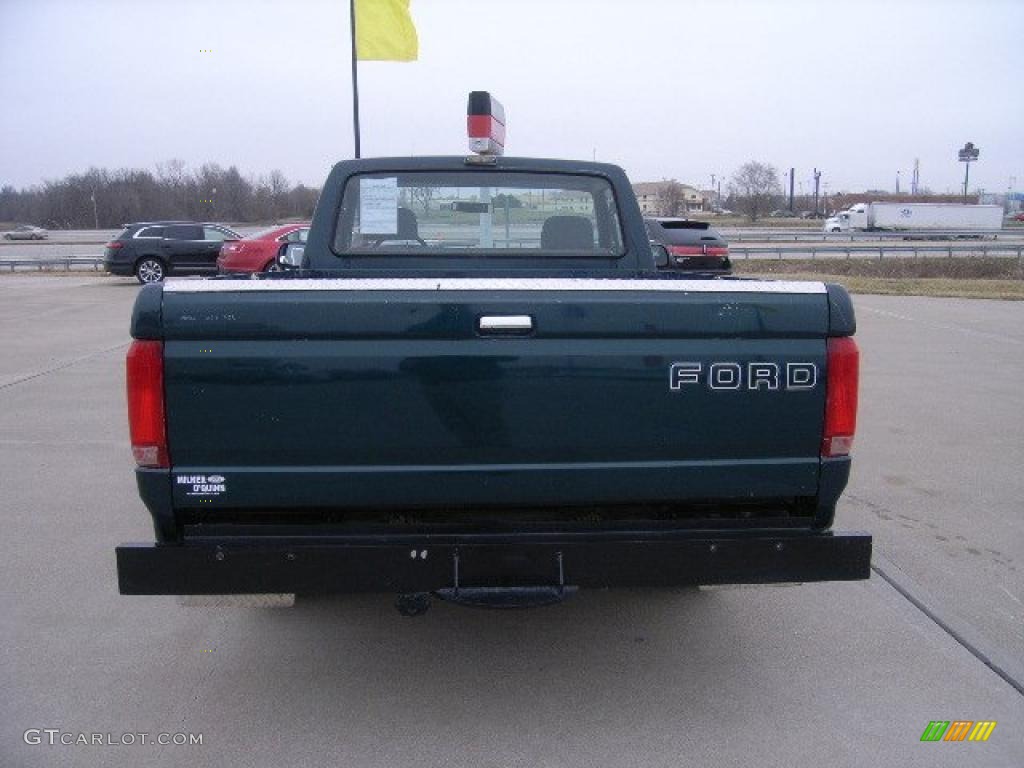 1992 F150 XLT Regular Cab - Dark Shadow Blue Metallic / Grey photo #4