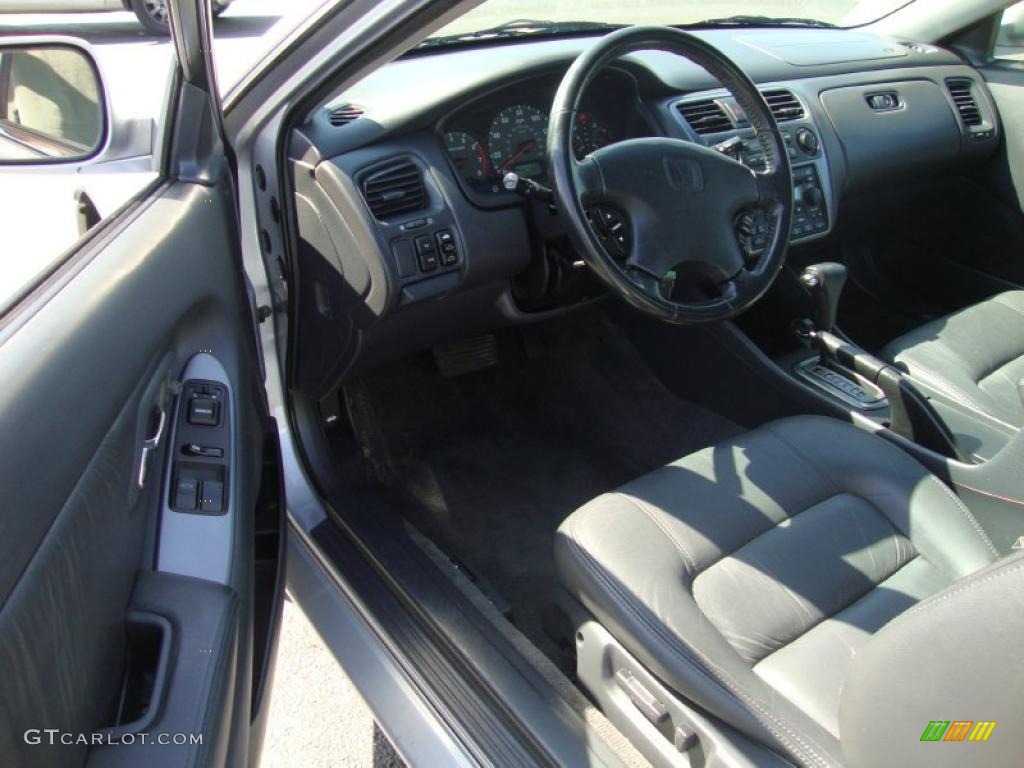 2001 Accord EX V6 Coupe - Satin Silver Metallic / Charcoal photo #12