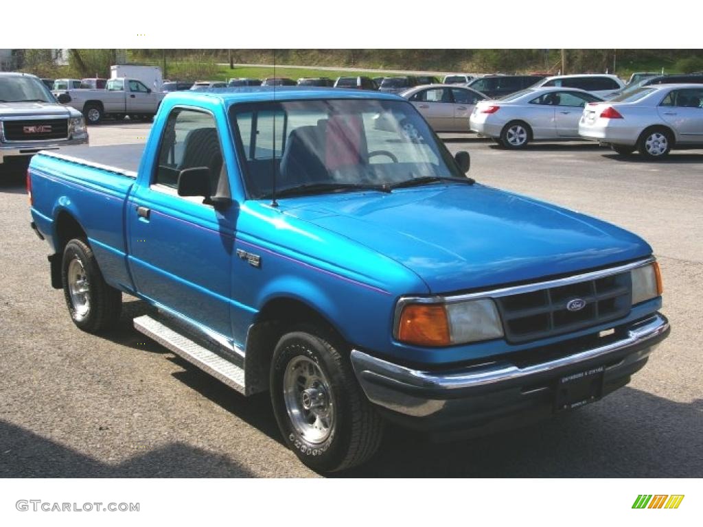 1994 Ranger XLT Regular Cab - Lapis Blue Metallic / Blue photo #15