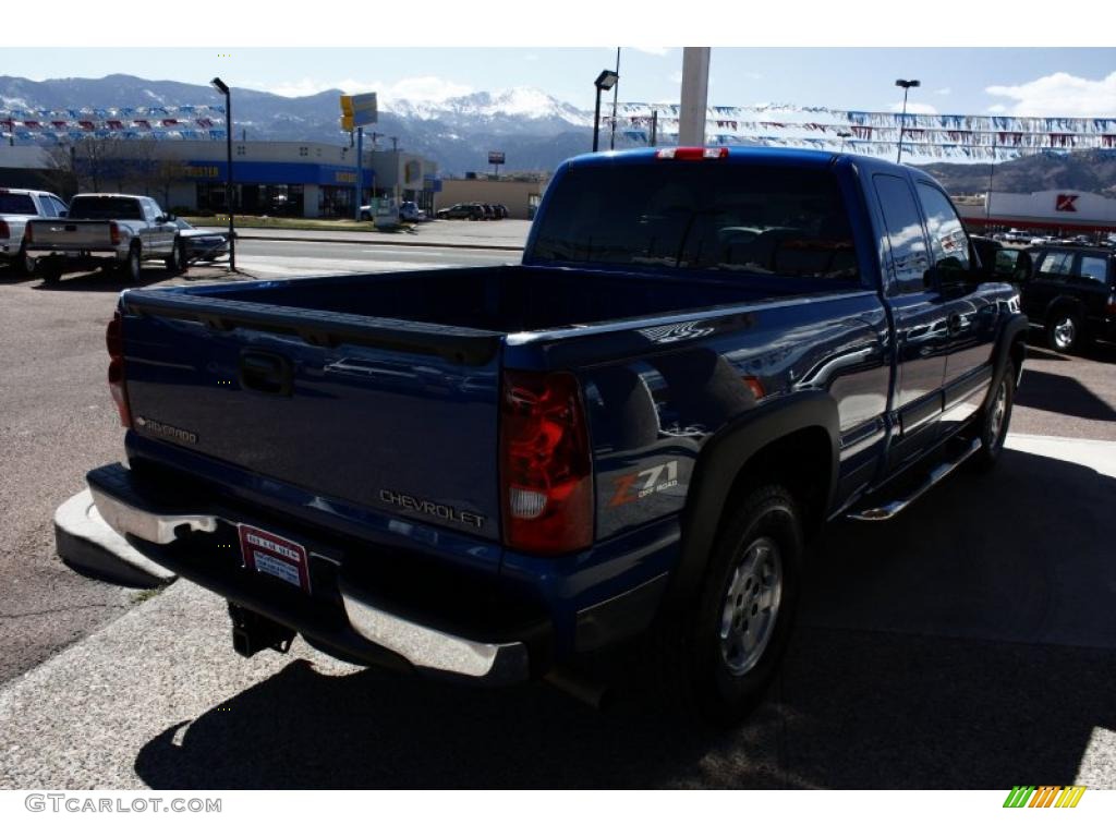 2003 Silverado 1500 LT Extended Cab 4x4 - Arrival Blue Metallic / Medium Gray photo #4