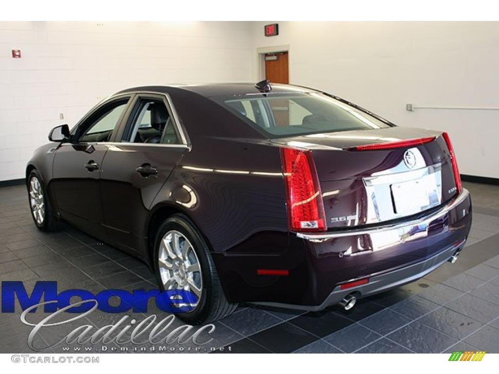 2009 CTS 4 AWD Sedan - Black Cherry / Ebony photo #8