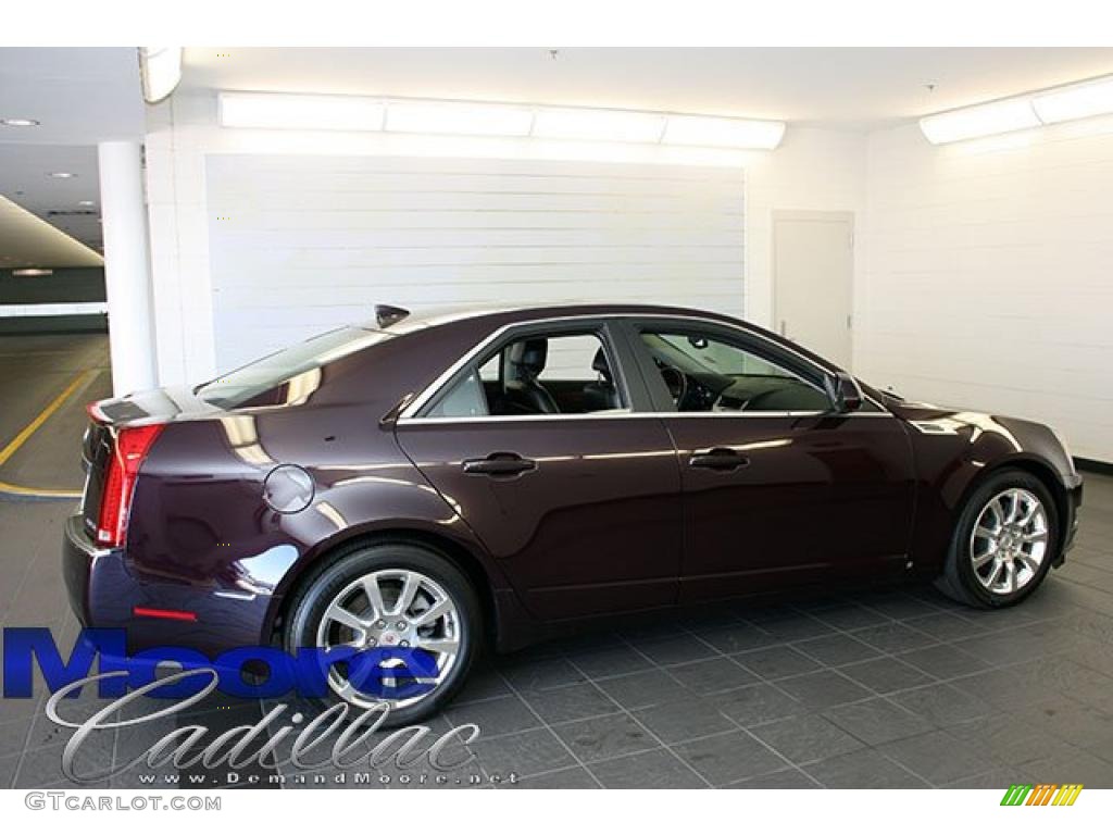 2009 CTS 4 AWD Sedan - Black Cherry / Ebony photo #10