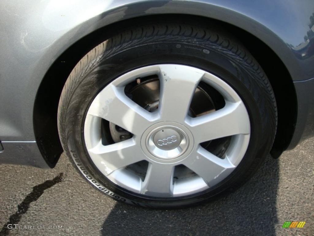 2006 A4 3.0 quattro Cabriolet - Dolphin Gray Metallic / Platinum photo #24