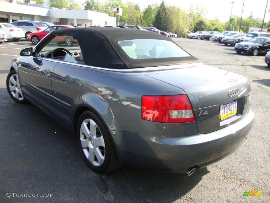 2006 A4 3.0 quattro Cabriolet - Dolphin Gray Metallic / Platinum photo #40