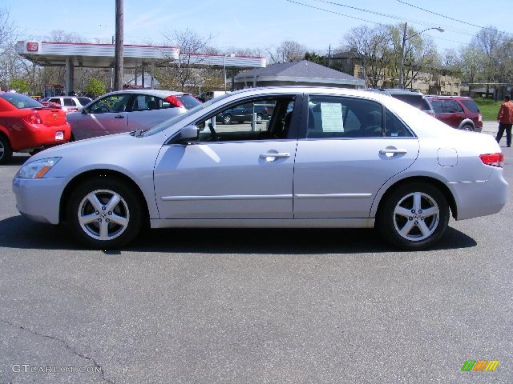 2003 Accord EX Sedan - Satin Silver Metallic / Black photo #2