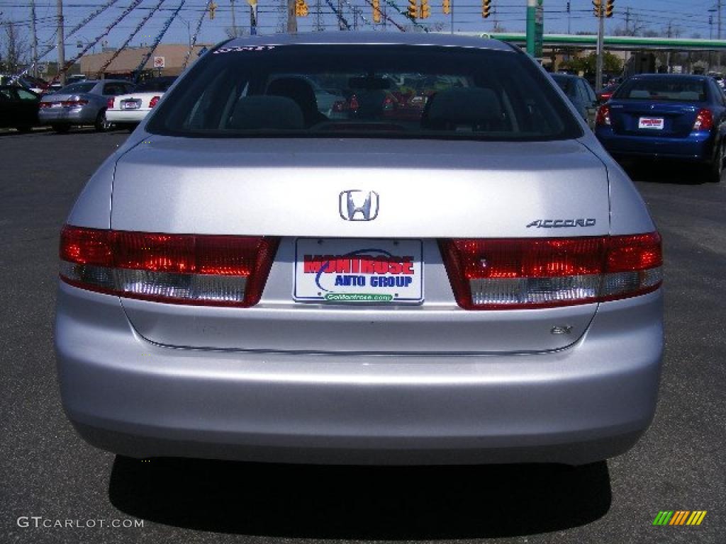 2003 Accord EX Sedan - Satin Silver Metallic / Black photo #4