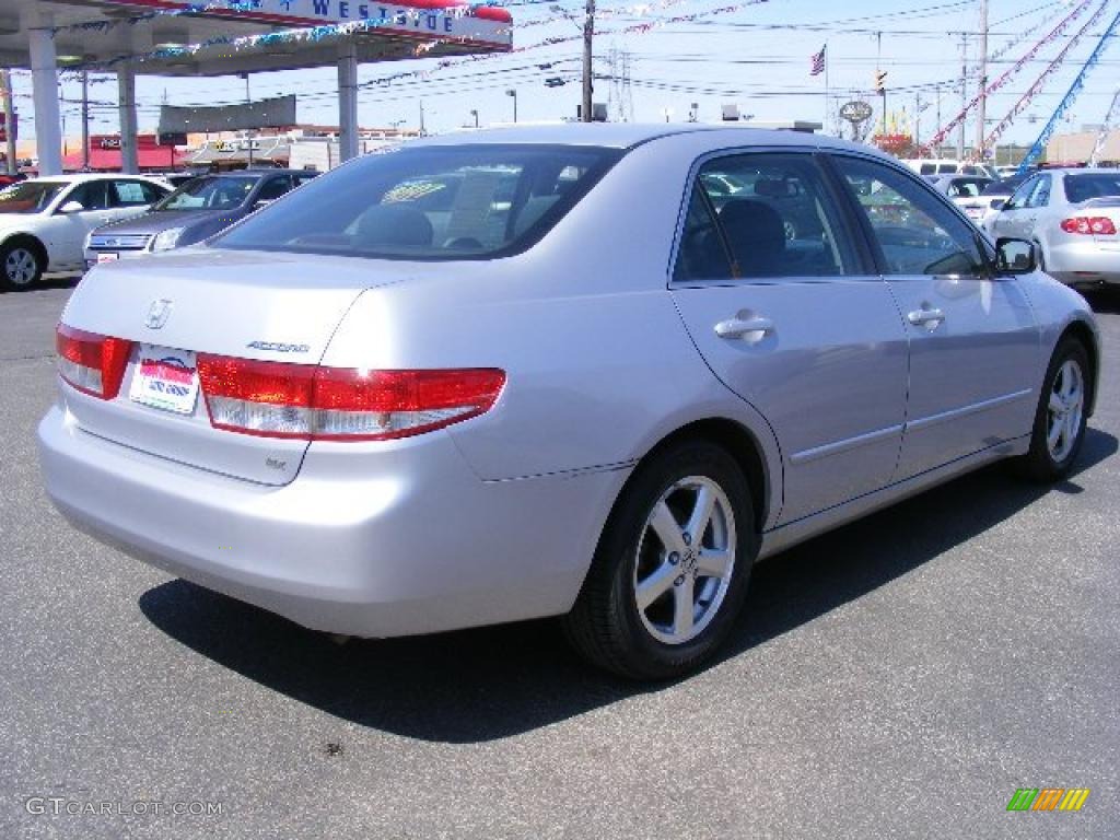 2003 Accord EX Sedan - Satin Silver Metallic / Black photo #5