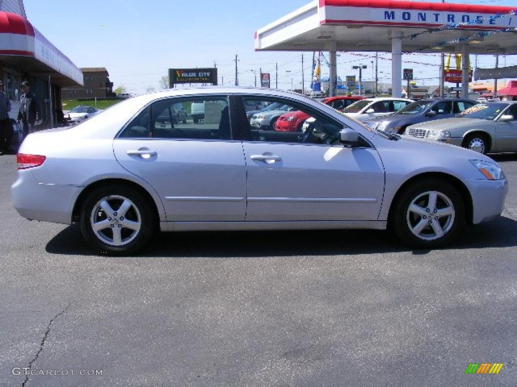 2003 Accord EX Sedan - Satin Silver Metallic / Black photo #6