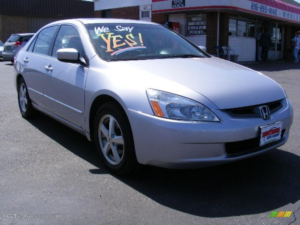 2003 Accord EX Sedan - Satin Silver Metallic / Black photo #7