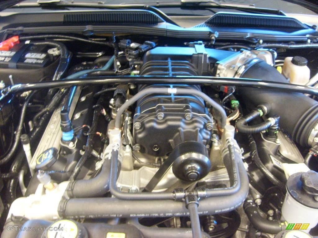 2009 Ford Mustang Shelby GT500 Convertible 5.4 Liter Supercharged DOHC 32-Valve V8 Engine Photo #2842594