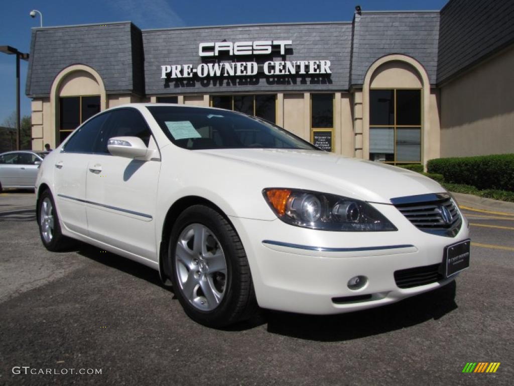 2006 RL 3.5 AWD Sedan - Premium White Pearl / Parchment photo #1