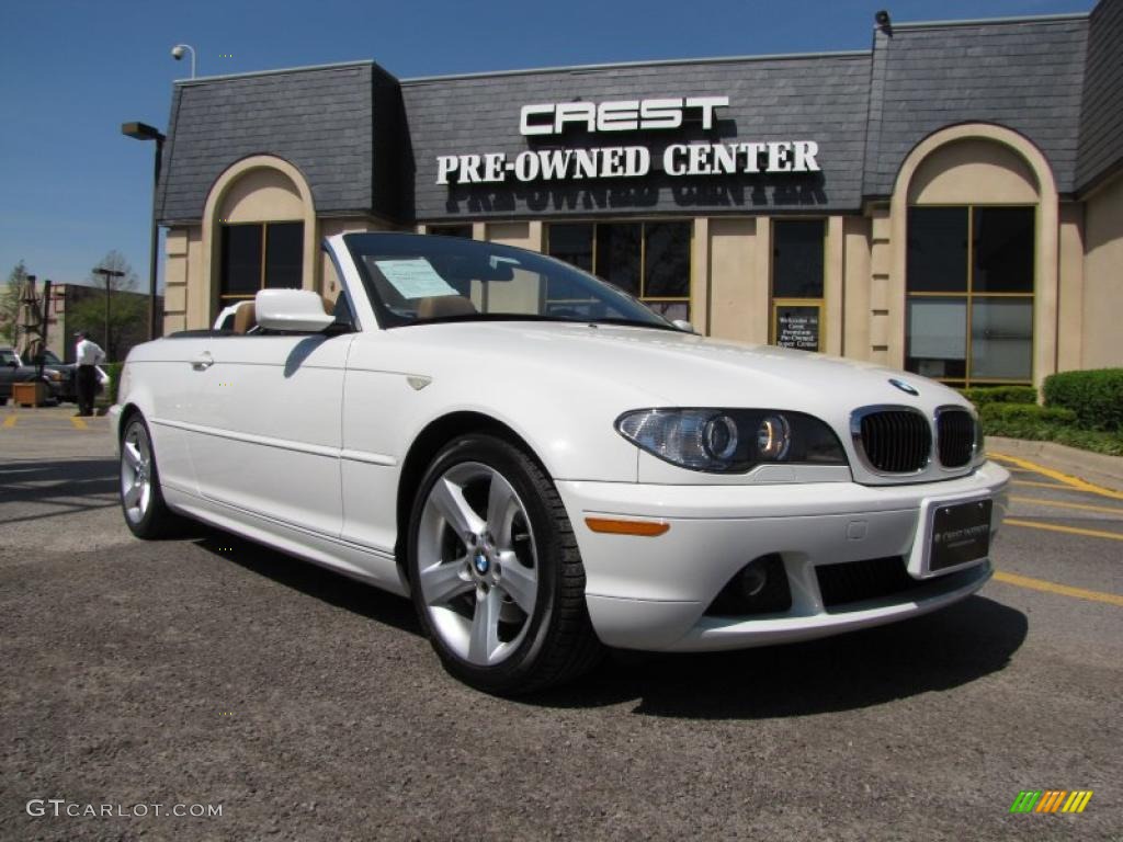 2006 3 Series 325i Convertible - Alpine White / Sand photo #1