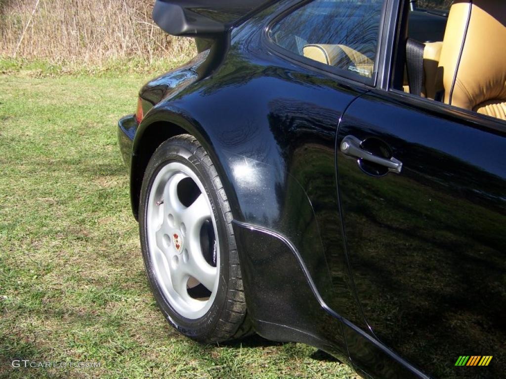 1992 911 Turbo Coupe - Black / Cashmere Beige photo #16