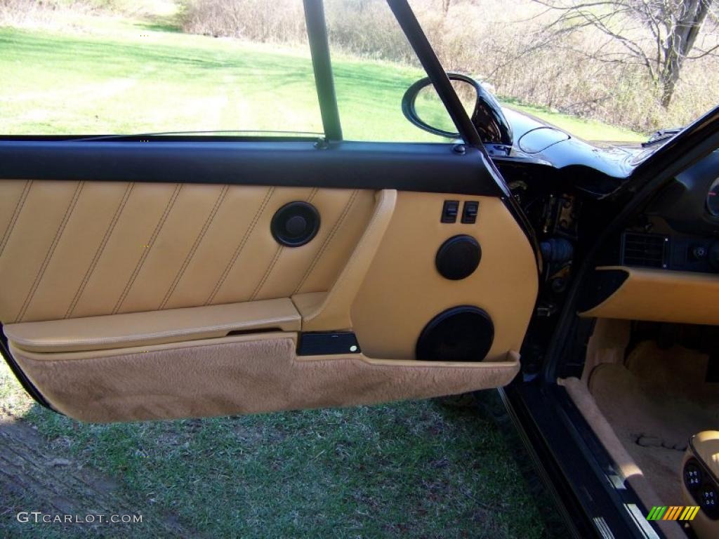 1992 911 Turbo Coupe - Black / Cashmere Beige photo #21