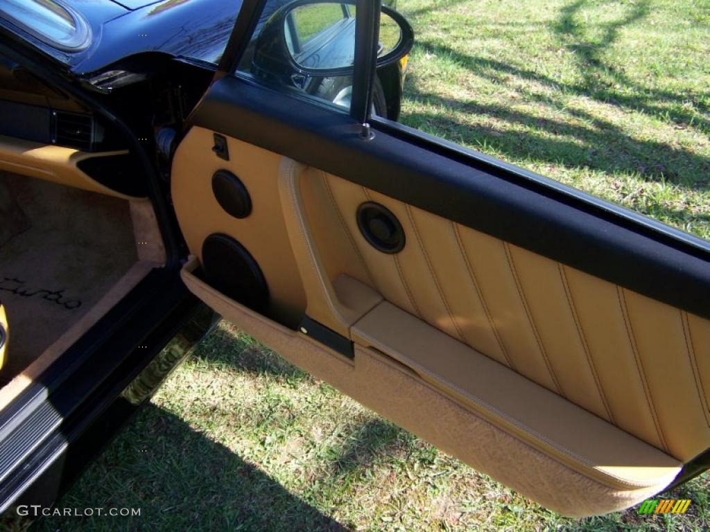 1992 911 Turbo Coupe - Black / Cashmere Beige photo #25