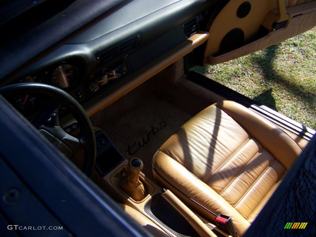 1992 911 Turbo Coupe - Black / Cashmere Beige photo #33