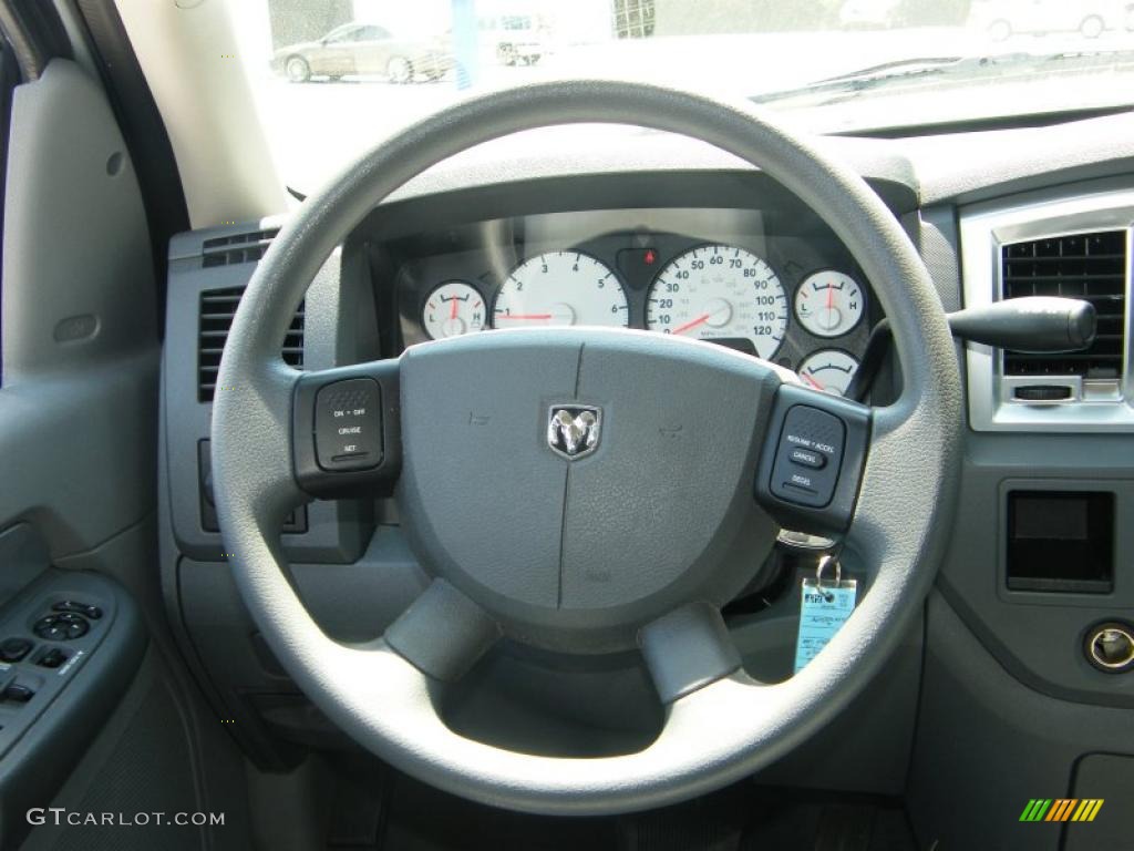 2008 Ram 1500 Big Horn Edition Quad Cab - Bright Silver Metallic / Medium Slate Gray photo #19