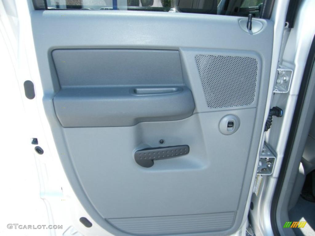 2008 Ram 1500 Big Horn Edition Quad Cab - Bright Silver Metallic / Medium Slate Gray photo #23