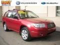 2008 Garnet Red Pearl Subaru Forester 2.5 X  photo #1