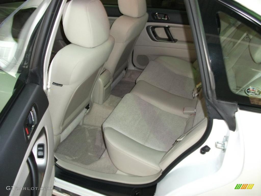 2008 Legacy 2.5i Sedan - Satin White Pearl / Warm Ivory photo #12