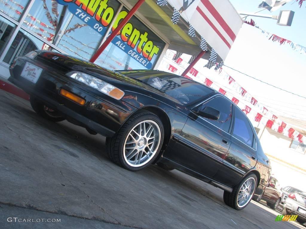 1994 Accord EX Sedan - Granada Black Pearl / Black photo #3