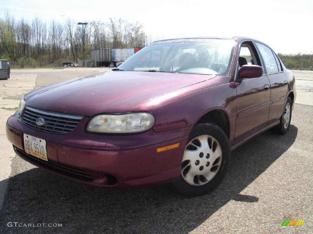 1998 Malibu Sedan - Dark Carmine Red Metallic / Medum Gray photo #1