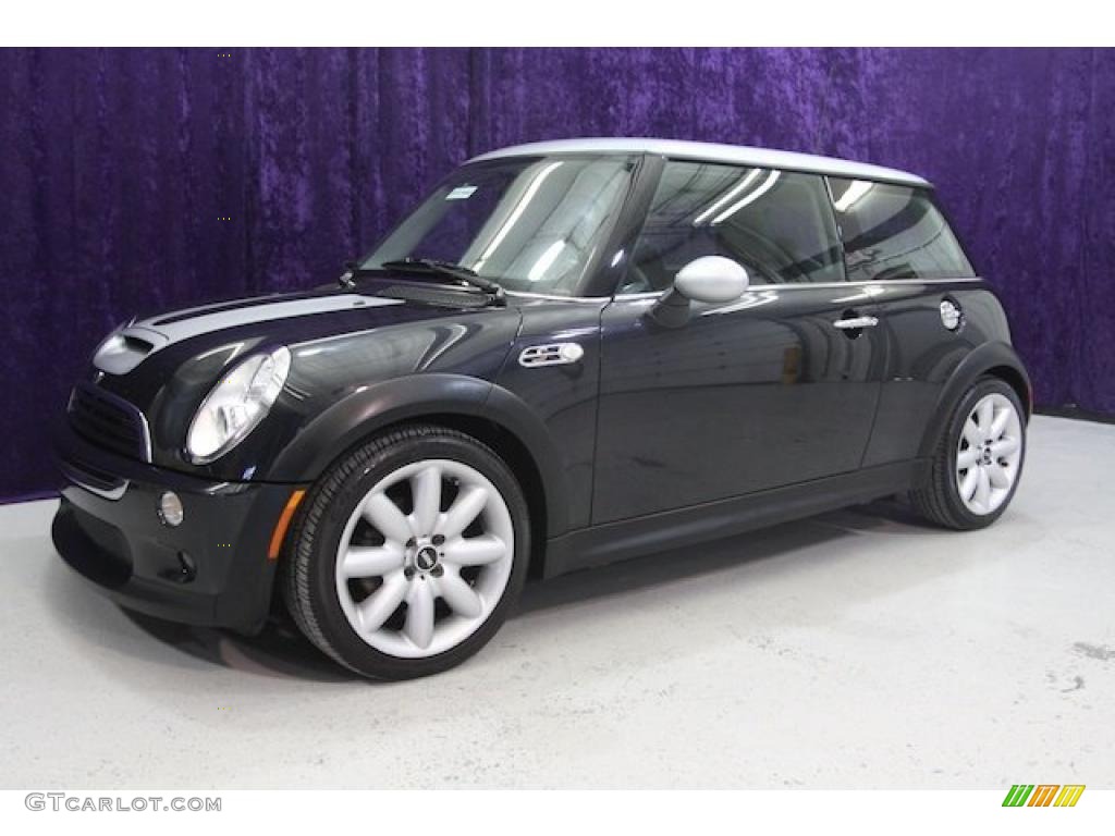 2006 Cooper S Hardtop - Astro Black Metallic / Space Gray/Panther Black photo #34