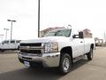 2007 Summit White Chevrolet Silverado 2500HD Work Truck Regular Cab 4x4  photo #2