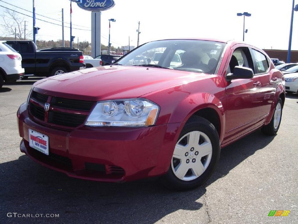 Inferno Red Crystal Pearl Dodge Avenger