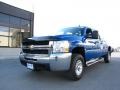 Arrival Blue - Silverado 3500HD Work Truck Crew Cab 4x4 Photo No. 2