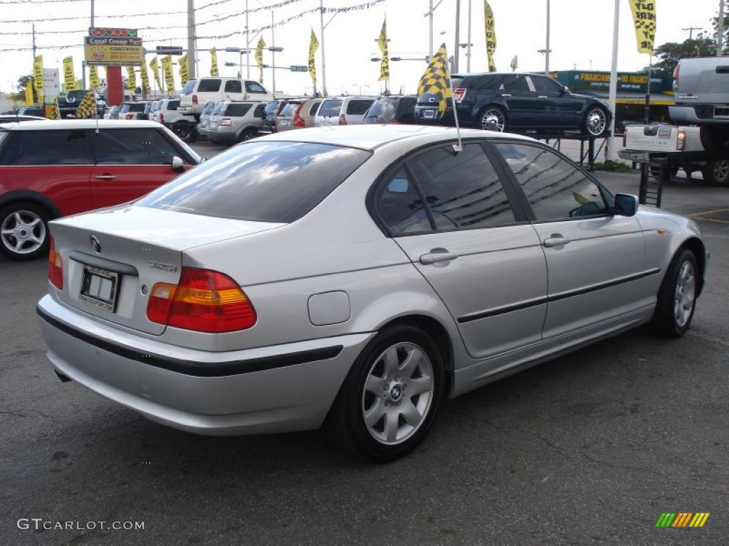 2004 3 Series 325i Sedan - Titanium Silver Metallic / Black photo #6