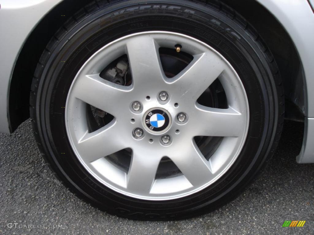 2004 3 Series 325i Sedan - Titanium Silver Metallic / Black photo #7