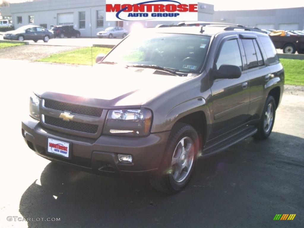 2008 TrailBlazer LT 4x4 - Desert Brown Metallic / Ebony photo #21