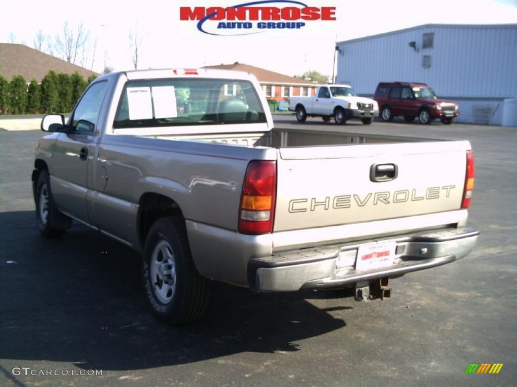 2002 Silverado 1500 Work Truck Regular Cab - Light Pewter Metallic / Graphite Gray photo #5