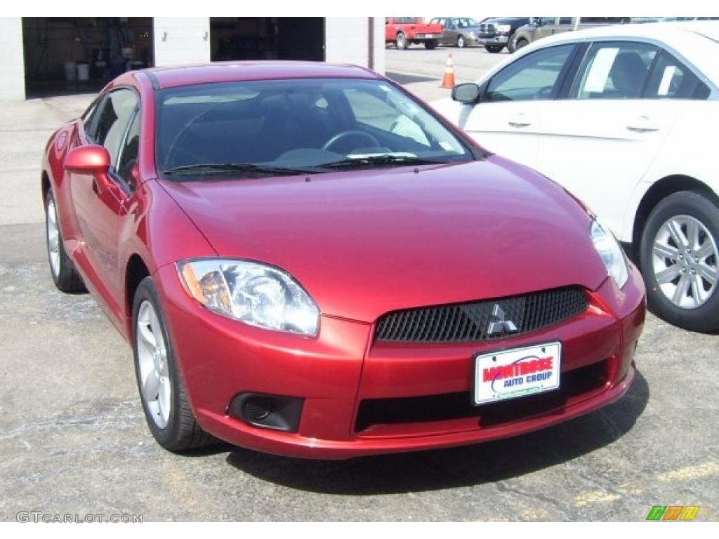 2009 Eclipse GS Coupe - Rave Red Pearl / Medium Gray photo #1