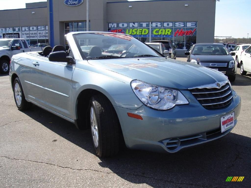 2009 Sebring LX Convertible - Clearwater Blue Pearl / Dark Slate Gray photo #7