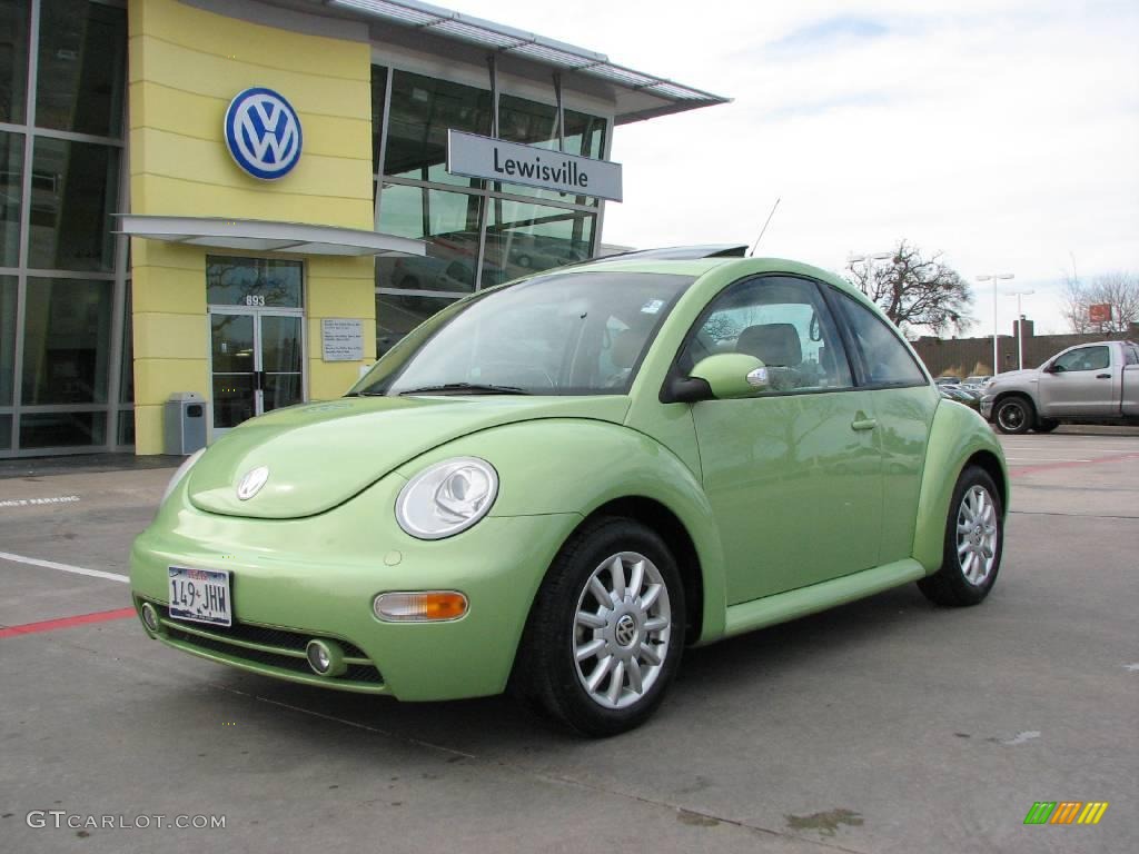 2004 New Beetle GLS TDI Coupe - Cyber Green Metallic / Cream Beige photo #1