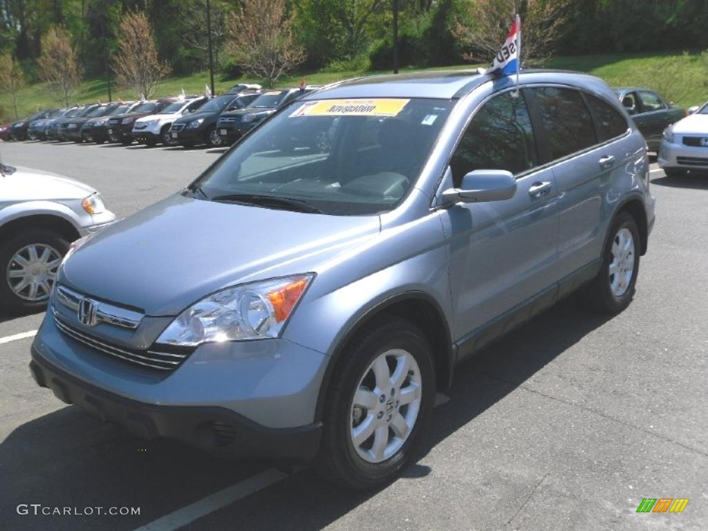 2007 CR-V EX-L 4WD - Glacier Blue Metallic / Gray photo #1