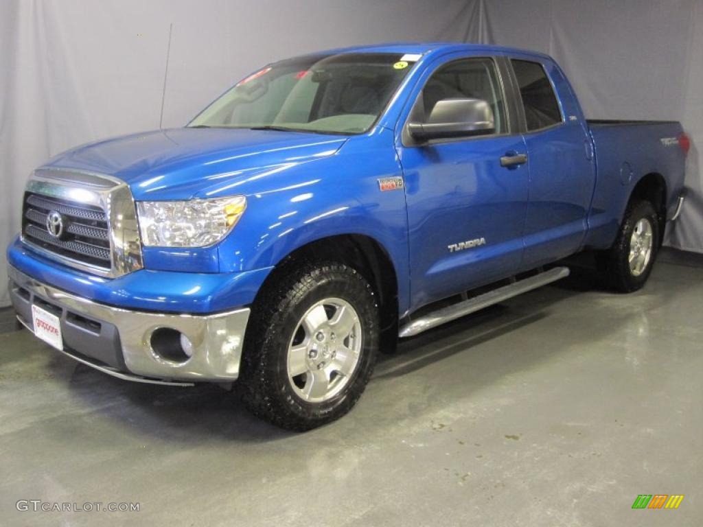 2007 Tundra SR5 TRD Double Cab 4x4 - Blue Streak Metallic / Graphite Gray photo #1