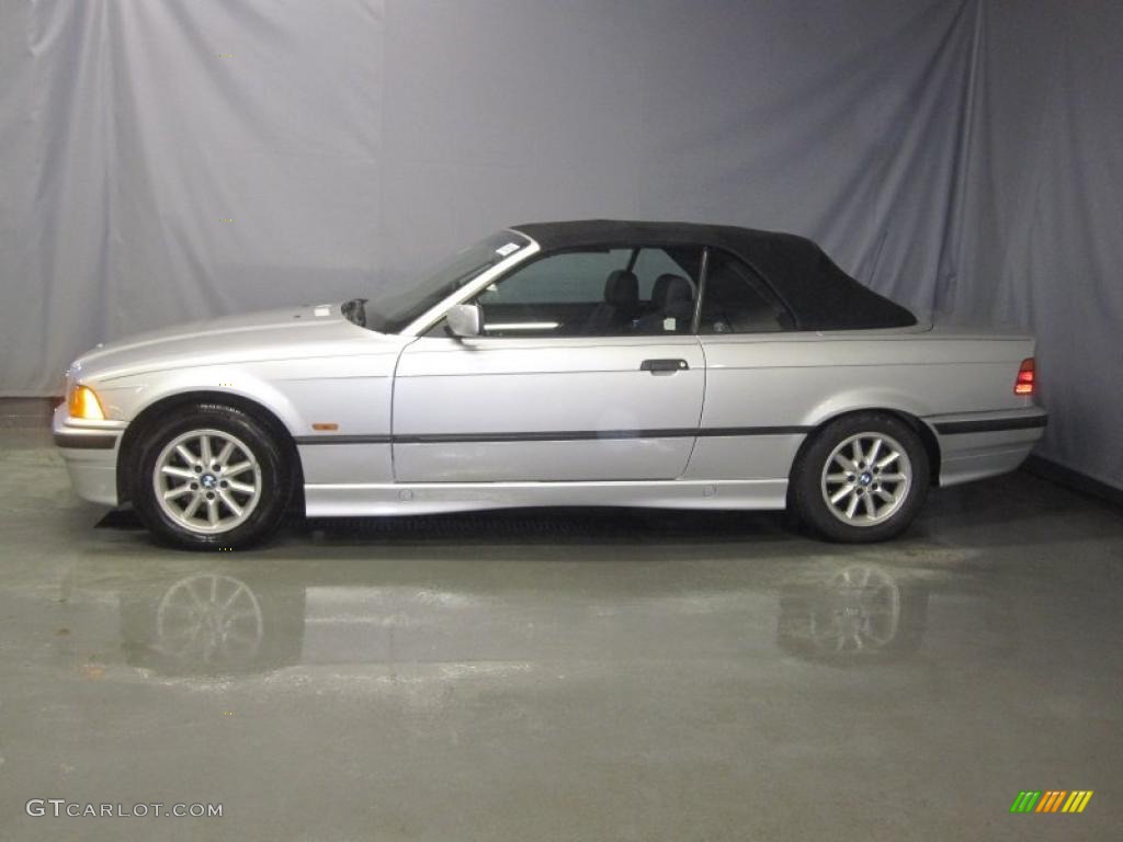 1999 3 Series 328i Convertible - Titanium Silver Metallic / Black photo #2