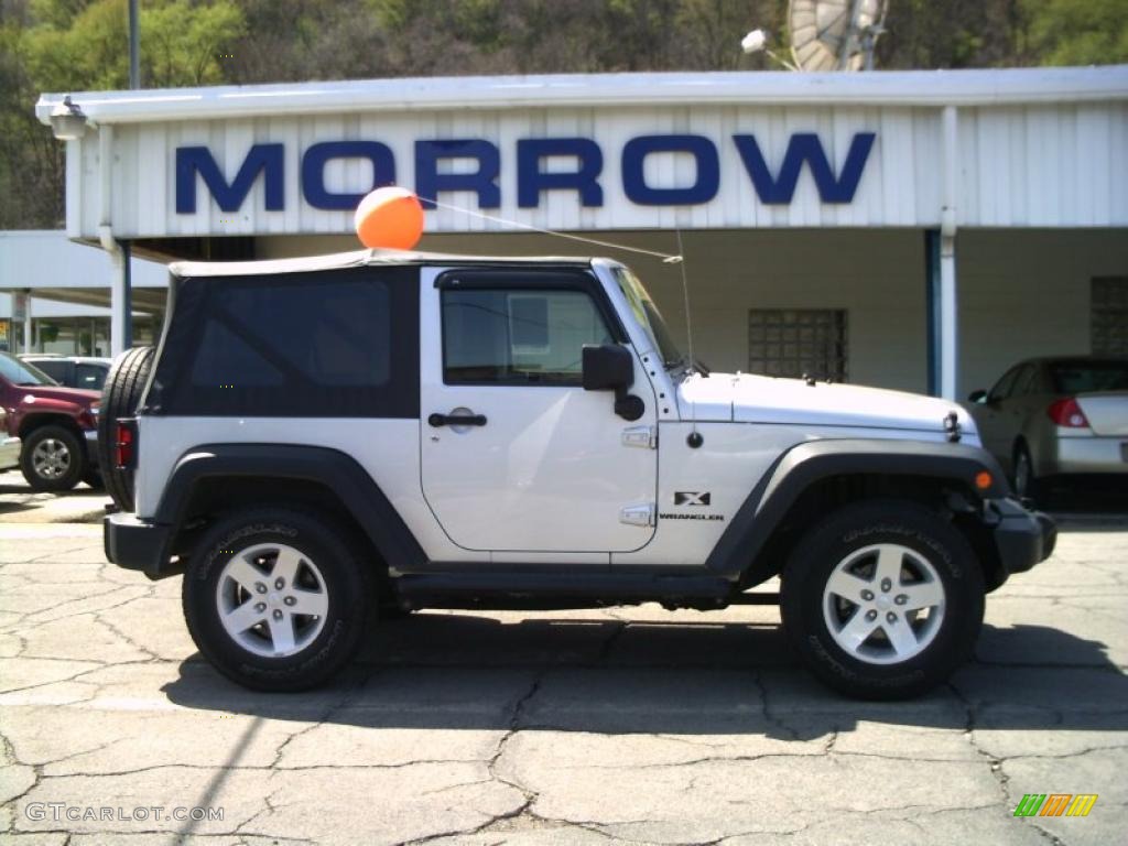 2009 Wrangler X 4x4 - Bright Silver Metallic / Dark Slate Gray/Medium Slate Gray photo #1
